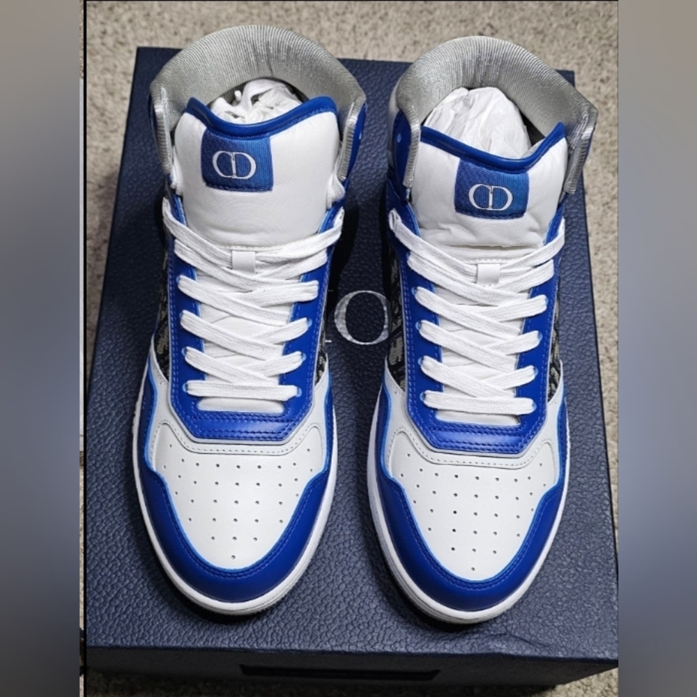 Dior B27 High Top Sneaker Men Brand New - Blue - size 9 US 42 EU. - Picture 5 of 11